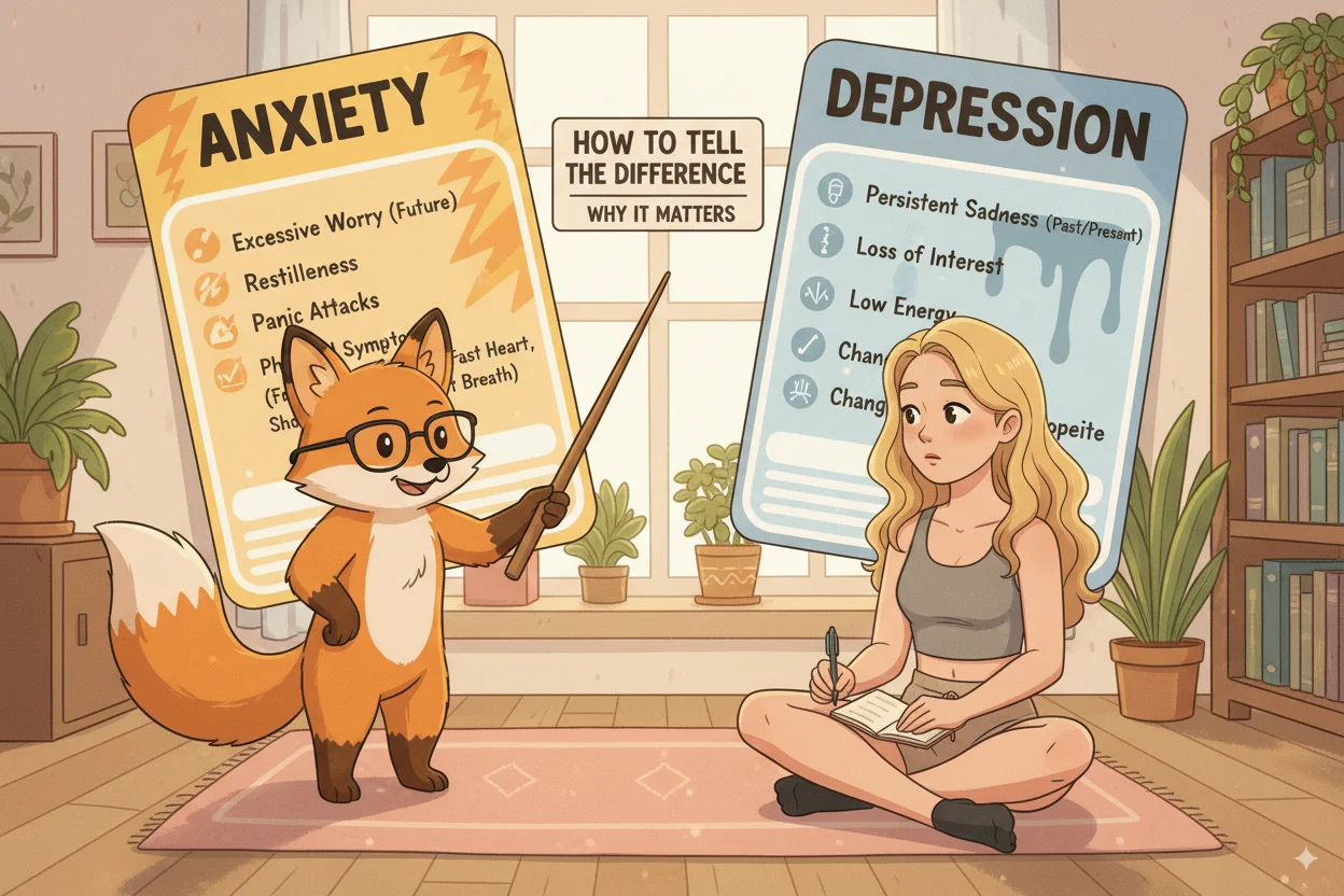 Anxiety vs Depression: How to Tell the Difference and Why It Matters