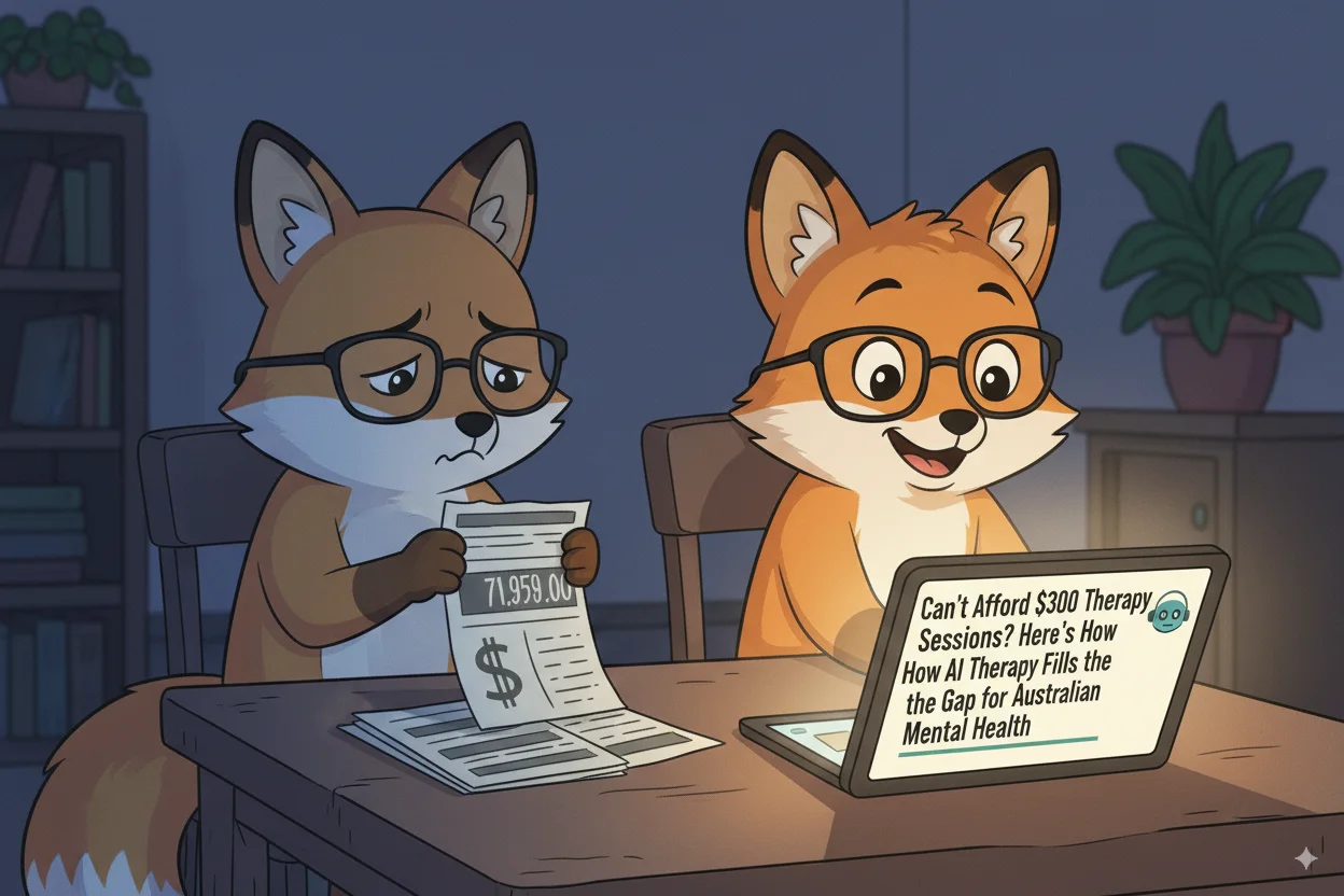 Can't Afford $300 Therapy Sessions? Here's How AI Therapy Fills the Gap for Australian Mental Health