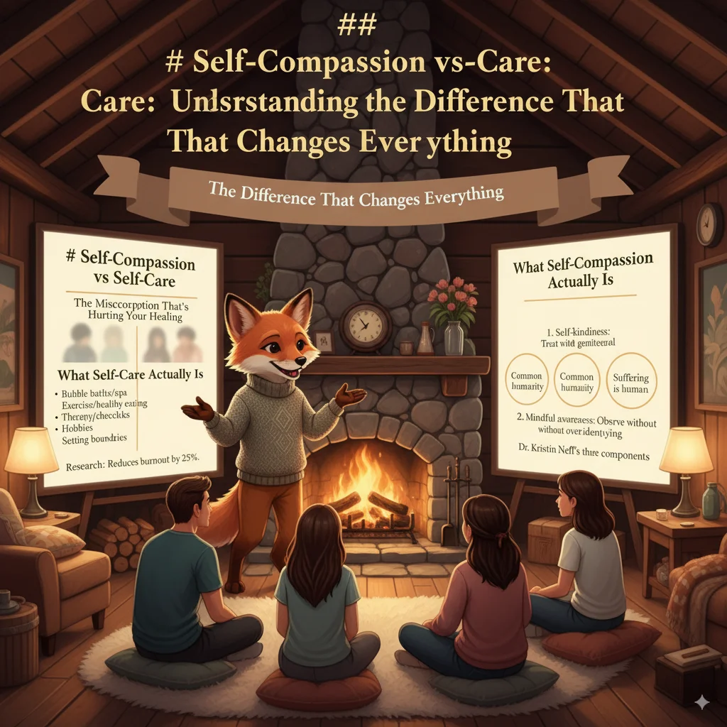 Self-Compassion vs Self-Care: Understanding the Difference That Changes Everything