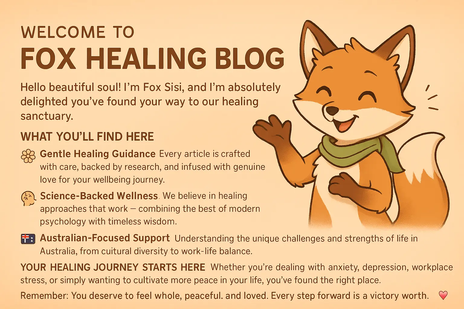 Welcome to Fox Healing Blog