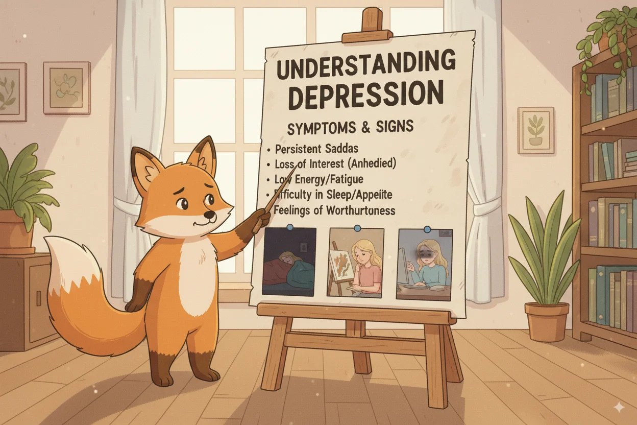 Understanding Depression: A Gentle Guide from Your Fox Friend