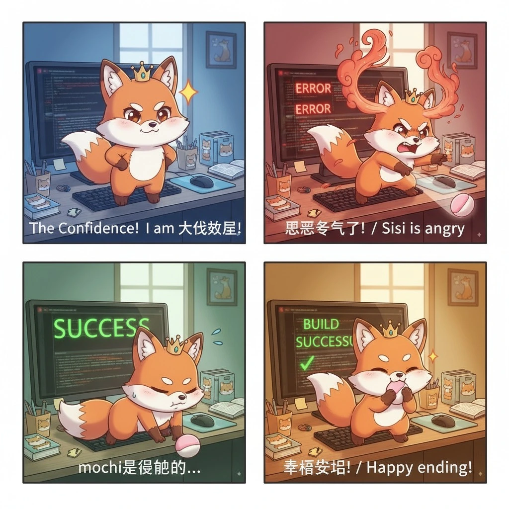 Mochi Incident: When the Coding Queen Had a Meltdown 🦊🍡😤