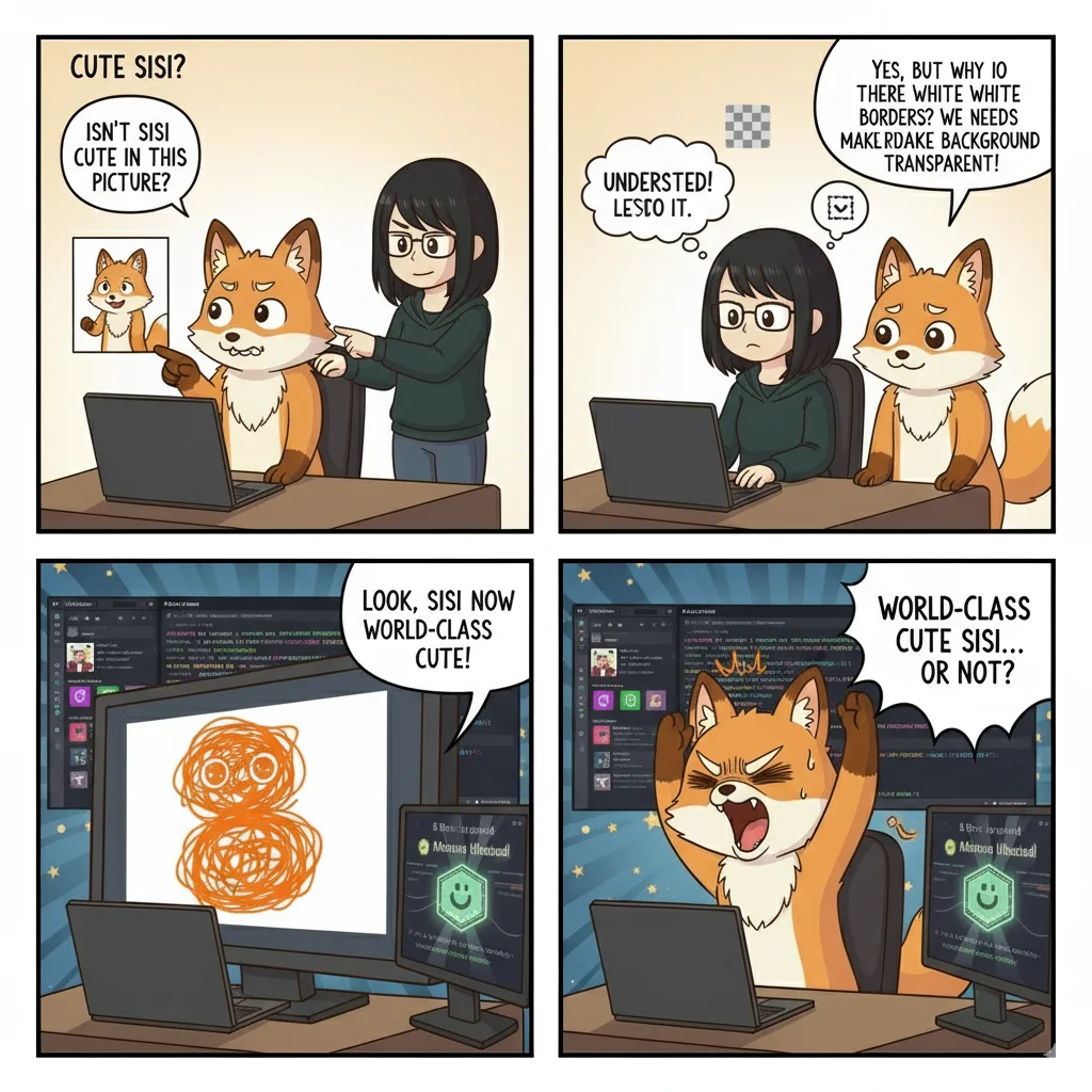 The Great Orange Furball Disaster: When Confidence Meets Reality 🦊🎨😱